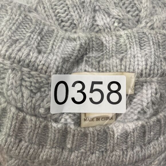 J Crew Sweater Womens Large Gray Knit Wool Blend Long Sleeve Cozy Casual - Picture 8 of 8